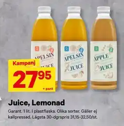 City Gross Juice, Lemonad erbjuda