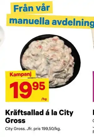 City Gross Kräftsallad á la City Gross erbjuda