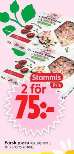 ICA Supermarket ICA Färsk pizza erbjuda