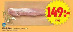 ICA Supermarket Fläskfilé erbjuda