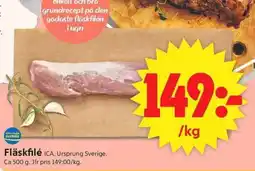 ICA Supermarket Fläskfilé erbjuda