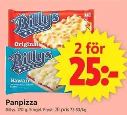 ICA Supermarket Billy's Panpizza erbjuda