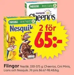 ICA Supermarket Nestlé Flingor erbjuda