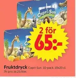 ICA Supermarket Capri-Sun Fruktdryck erbjuda