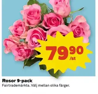 Coop Rosor 9-pack erbjuda