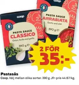 Coop Coop Pastasås erbjuda