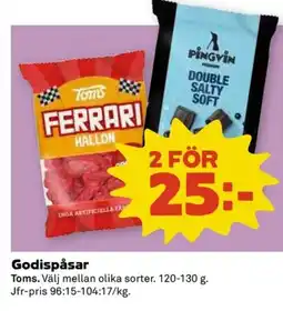 Coop Toms Godispåsar erbjuda