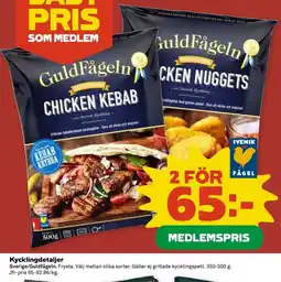 Coop Guldfågeln Kycklingdetaljer erbjuda