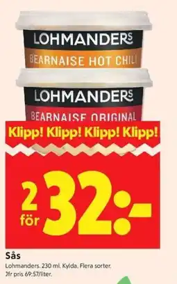 ICA Kvantum Lohmanders Sås erbjuda