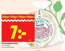 ICA Kvantum ICA Orientaliskt bröd erbjuda
