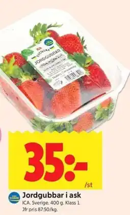 ICA Kvantum ICA Jordgubbar i ask erbjuda