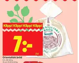 ICA Kvantum ICA Orientaliskt bröd erbjuda