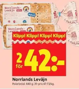 ICA Kvantum Polarbröd Norrlands Leväjn erbjuda