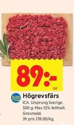 ICA Kvantum Högrevsfärs erbjuda