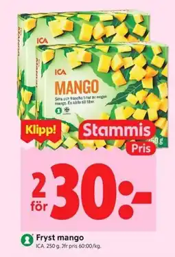 ICA Kvantum ICA Fryst mango erbjuda