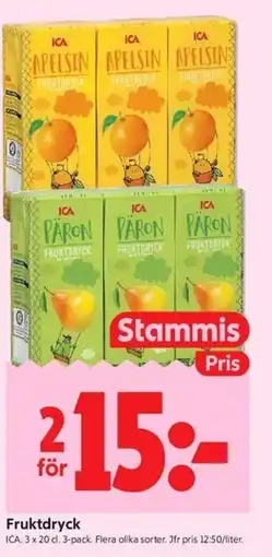 ICA Kvantum ICA Fruktdryck erbjuda
