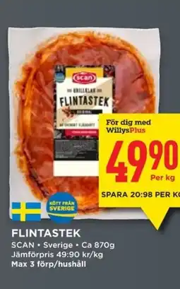 Willys Scan Flintastek erbjuda