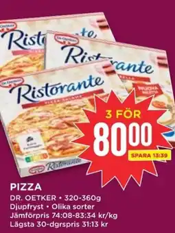 Willys Dr. Oetker Pizza erbjuda