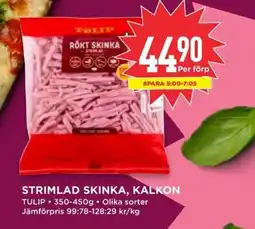 Willys Tulip Strimlad skinka, kalkon erbjuda