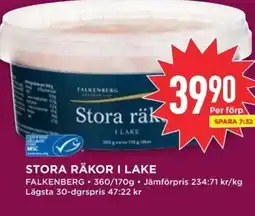 Willys Falkenberg Stora räkor i lake erbjuda