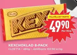 Willys Cloetta Kexchoklad 8-pack erbjuda