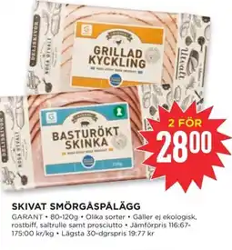 Willys Garant Skivat smörgåspålägg erbjuda