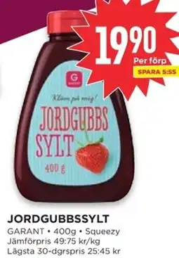 Willys Garant Jordgubbs sylt erbjuda