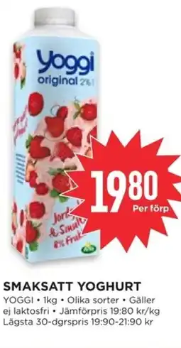 Willys Yoggi Smaksatt yoghurt erbjuda