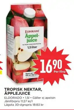 Willys Eldorado Tropisk nektar, äpplejuice erbjuda
