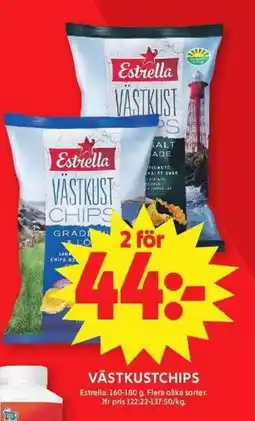 ICA Maxi Estrella Västkustchips erbjuda