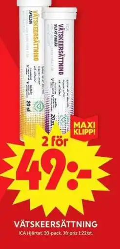 ICA Maxi ICA Vätskeersättning erbjuda
