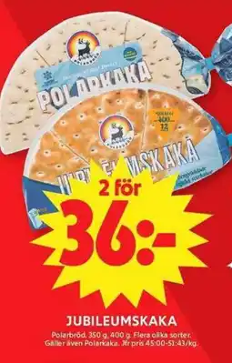 ICA Maxi Polarbröd Jubileumskaka erbjuda