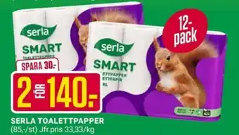 ÖoB Serla toalettpapper erbjuda