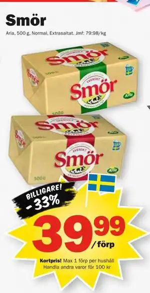 Pekås Smör, Medlemspris erbjuda