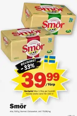 Pekås Smör, Medlemspris erbjuda