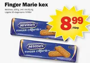 Pekås Finger Marie kex erbjuda
