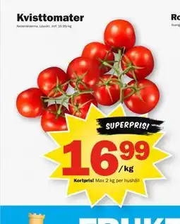 Pekås Kvisttomater, Medlemspris erbjuda
