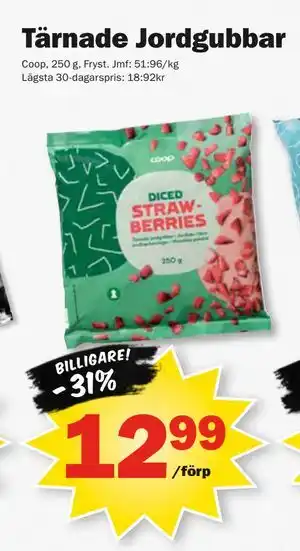 Pekås Tärnade Jordgubbar erbjuda