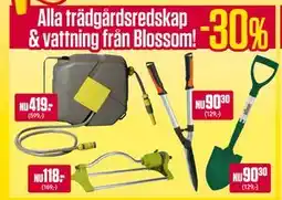 ÖoB Alla trädgårdsredskap & vattning från Blossom erbjuda
