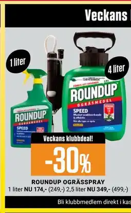 ÖoB ROUNDUP OGRÄSSPRAY, Medlemspris erbjuda