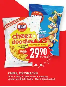 Willys CHIPS, OSTSNACKS erbjuda