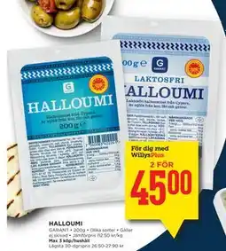 Willys HALLOUMI, Medlemspris erbjuda