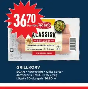 Willys GRILLKORV erbjuda