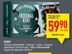 Willys RIBS, Medlemspris erbjuda