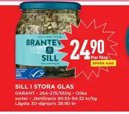 Willys SILL I STORA GLAS erbjuda