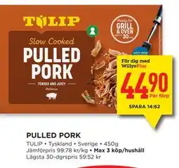 Willys Hemma PULLED PORK, Medlemspris erbjuda