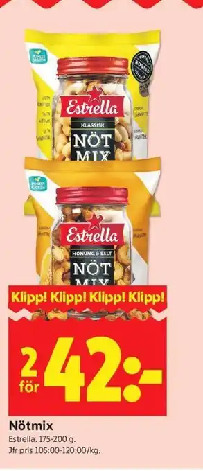 ICA Kvantum Nötmix erbjuda