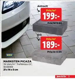 Jem&Fix MARKSTEN PICAZA erbjuda
