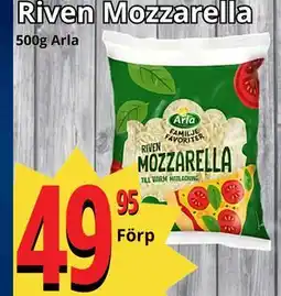Supergrossen Riven Mozzarella erbjuda