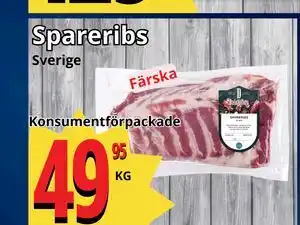 Supergrossen Spareribs erbjuda